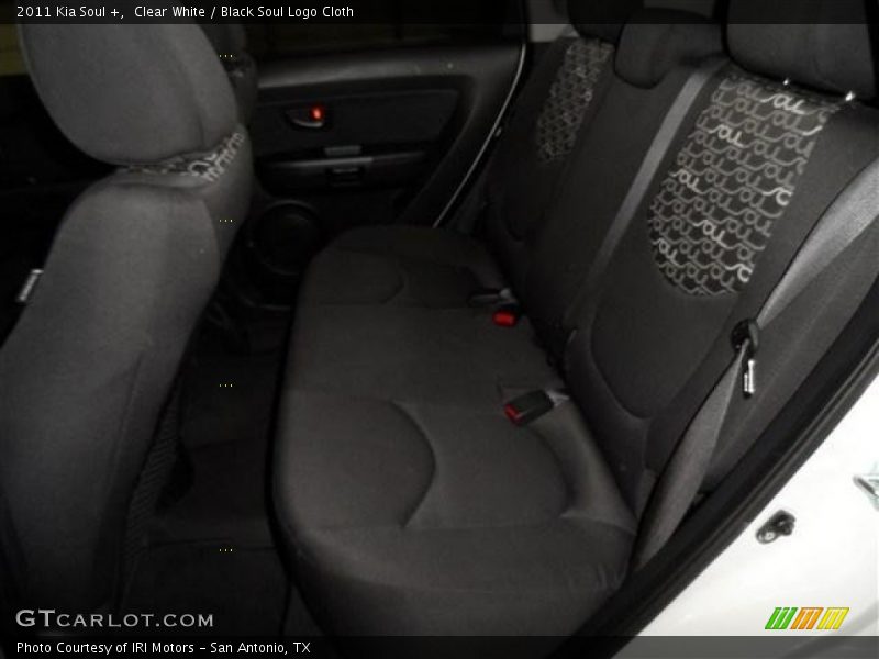 Clear White / Black Soul Logo Cloth 2011 Kia Soul +