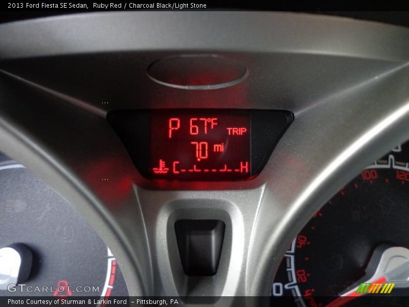 Ruby Red / Charcoal Black/Light Stone 2013 Ford Fiesta SE Sedan