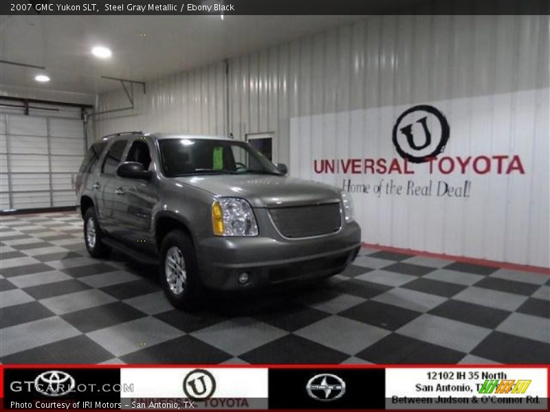 Steel Gray Metallic / Ebony Black 2007 GMC Yukon SLT