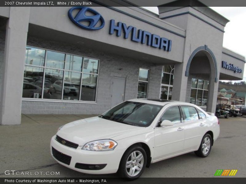 White / Ebony Black 2007 Chevrolet Impala LTZ