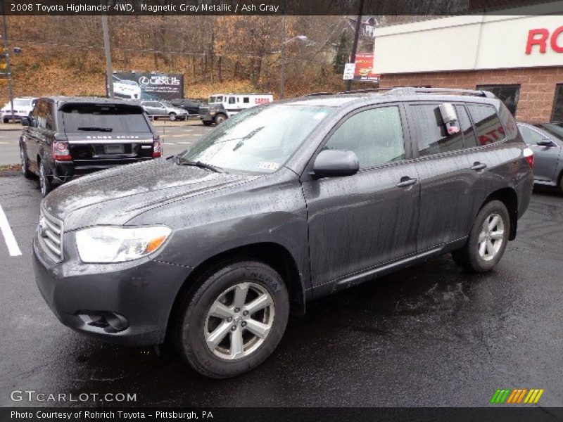 Magnetic Gray Metallic / Ash Gray 2008 Toyota Highlander 4WD