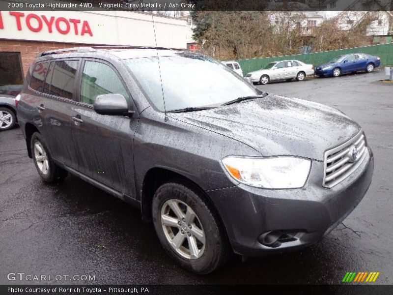 Magnetic Gray Metallic / Ash Gray 2008 Toyota Highlander 4WD