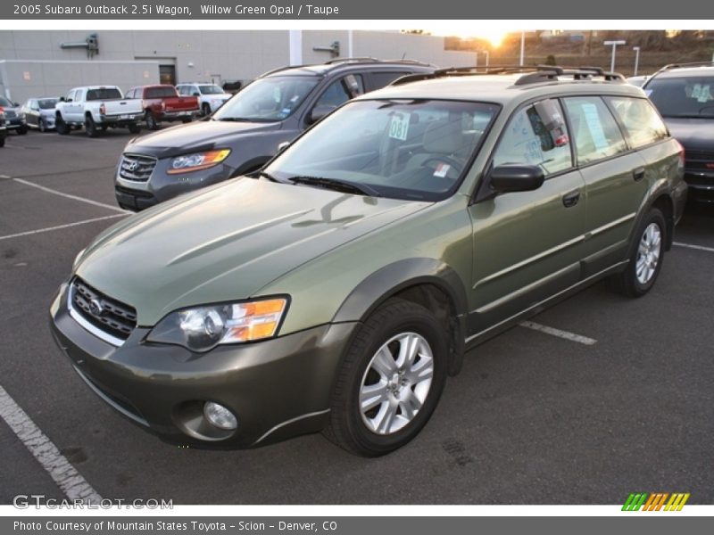 Willow Green Opal / Taupe 2005 Subaru Outback 2.5i Wagon