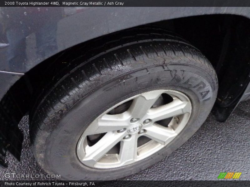 Magnetic Gray Metallic / Ash Gray 2008 Toyota Highlander 4WD