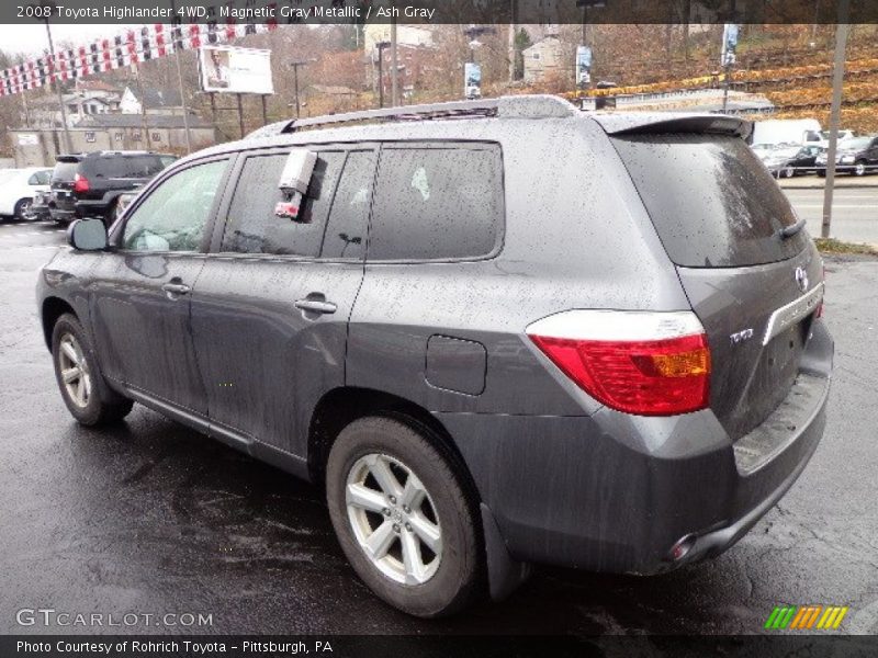 Magnetic Gray Metallic / Ash Gray 2008 Toyota Highlander 4WD