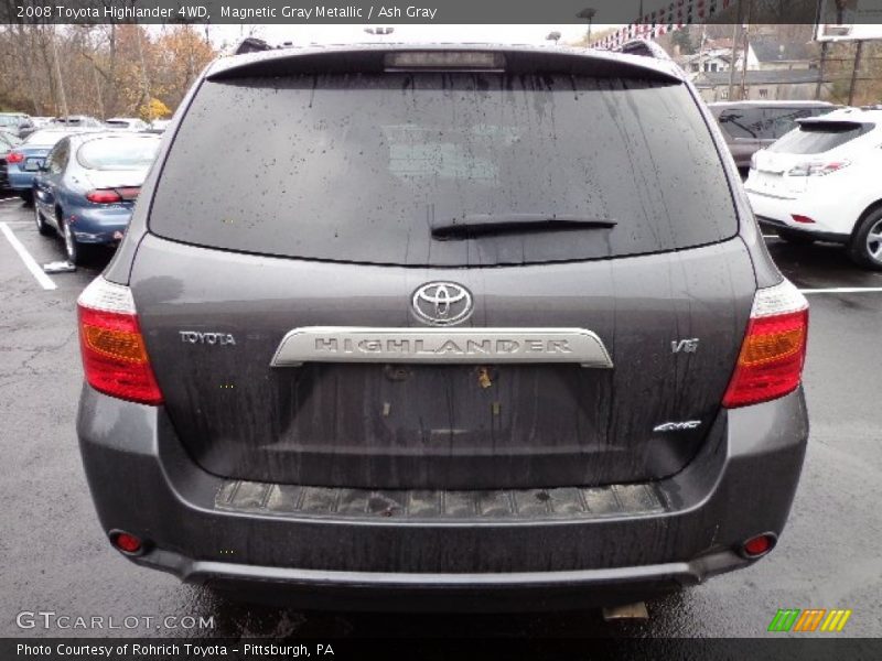 Magnetic Gray Metallic / Ash Gray 2008 Toyota Highlander 4WD