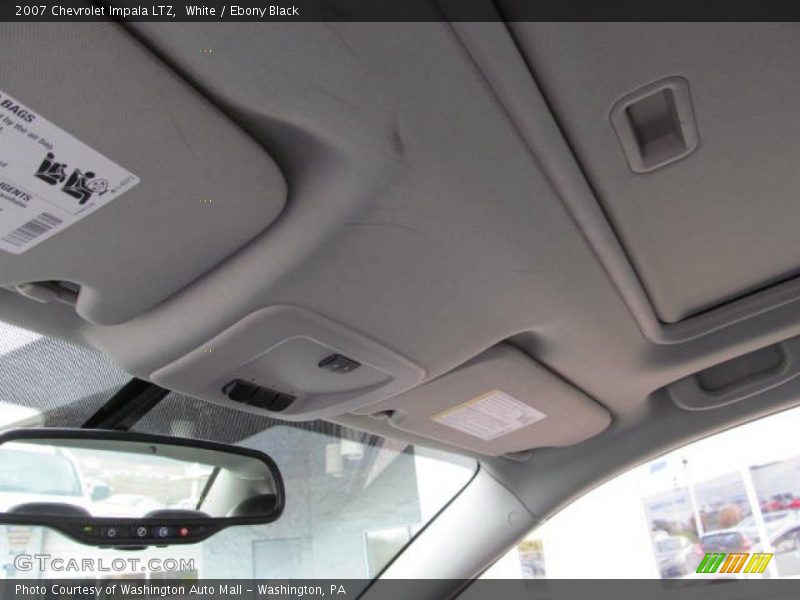 White / Ebony Black 2007 Chevrolet Impala LTZ