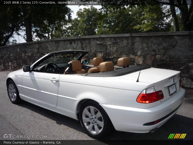 Alpine White / Natural Brown 2005 BMW 3 Series 325i Convertible