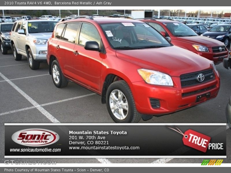 Barcelona Red Metallic / Ash Gray 2010 Toyota RAV4 V6 4WD