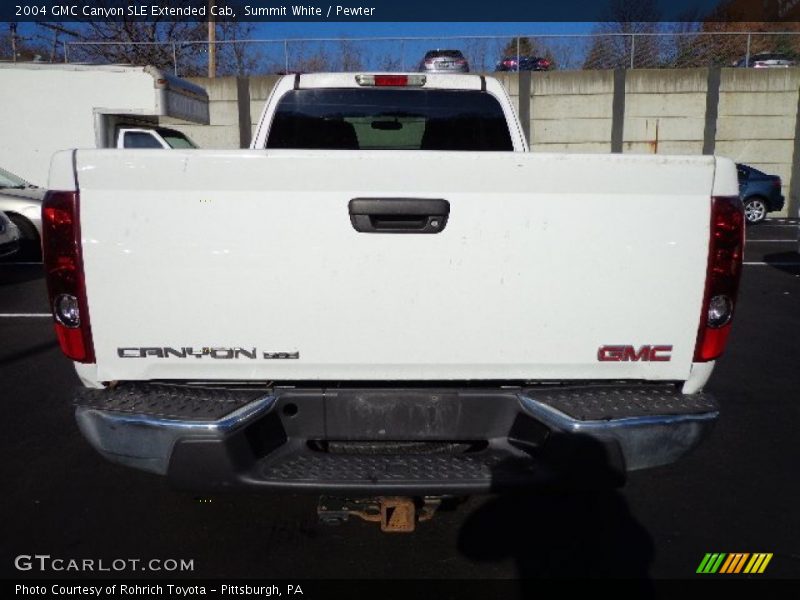 Summit White / Pewter 2004 GMC Canyon SLE Extended Cab