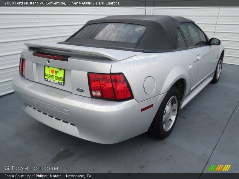 Silver Metallic / Dark Charcoal 2000 Ford Mustang V6 Convertible