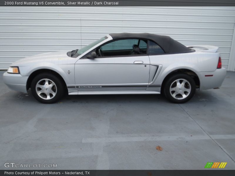 Silver Metallic / Dark Charcoal 2000 Ford Mustang V6 Convertible