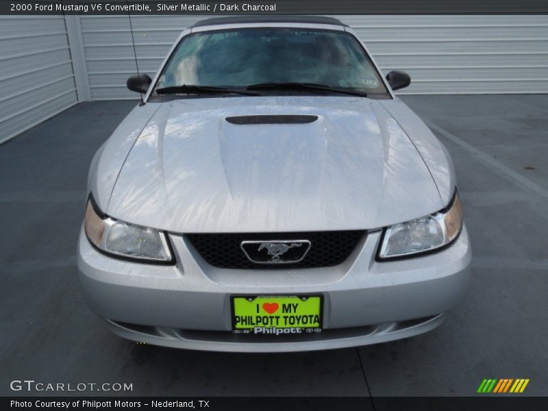 Silver Metallic / Dark Charcoal 2000 Ford Mustang V6 Convertible
