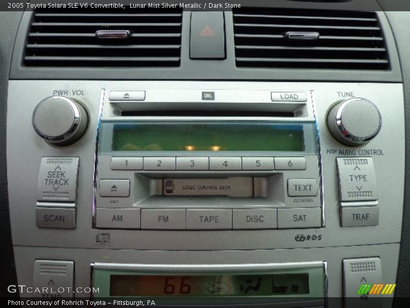 Lunar Mist Silver Metallic / Dark Stone 2005 Toyota Solara SLE V6 Convertible