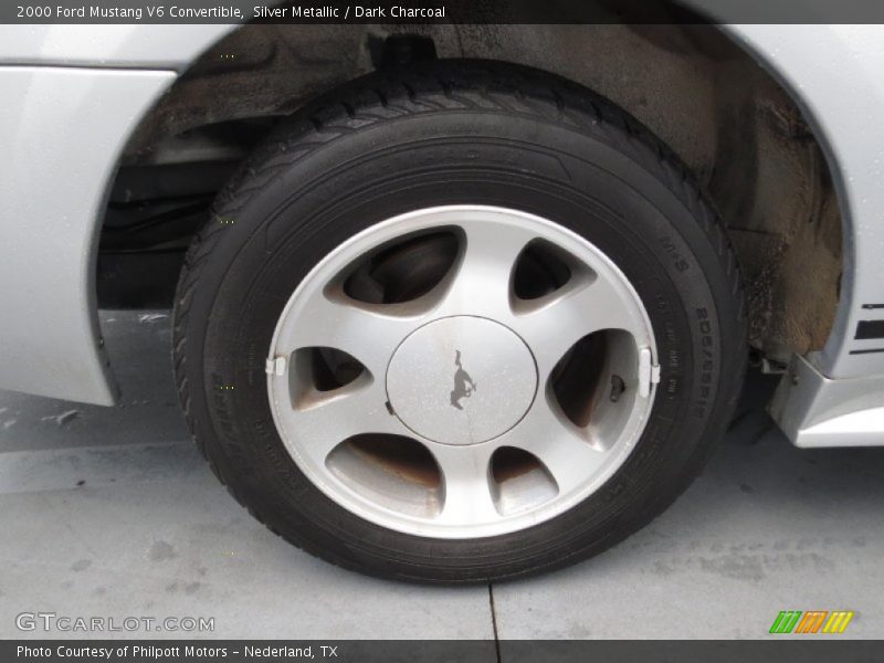 Silver Metallic / Dark Charcoal 2000 Ford Mustang V6 Convertible