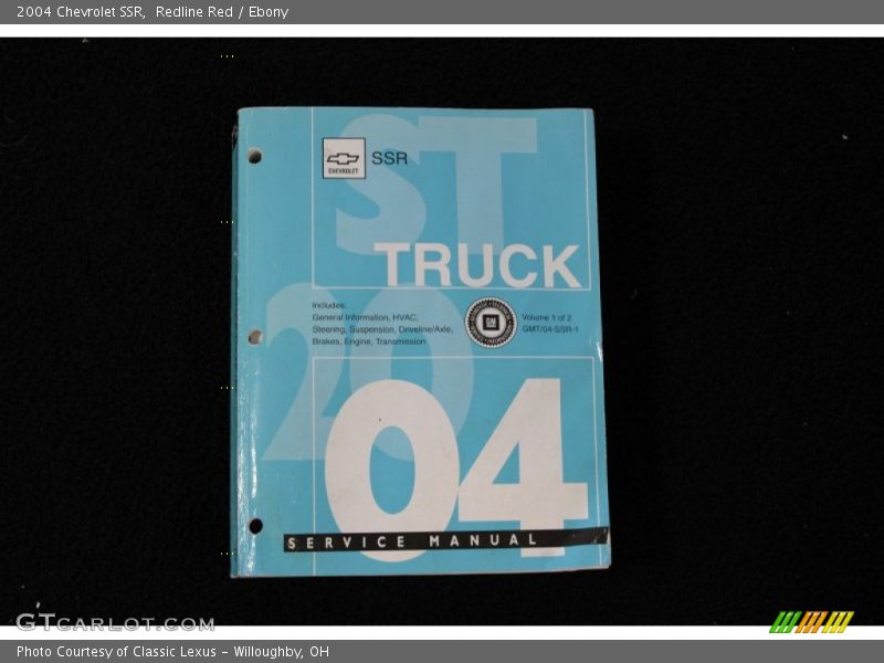 Books/Manuals of 2004 SSR 