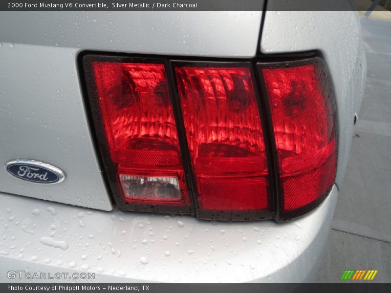 Silver Metallic / Dark Charcoal 2000 Ford Mustang V6 Convertible