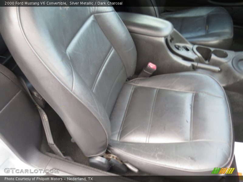 Silver Metallic / Dark Charcoal 2000 Ford Mustang V6 Convertible