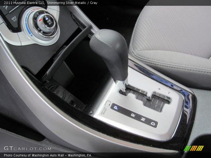 Shimmering Silver Metallic / Gray 2011 Hyundai Elantra GLS