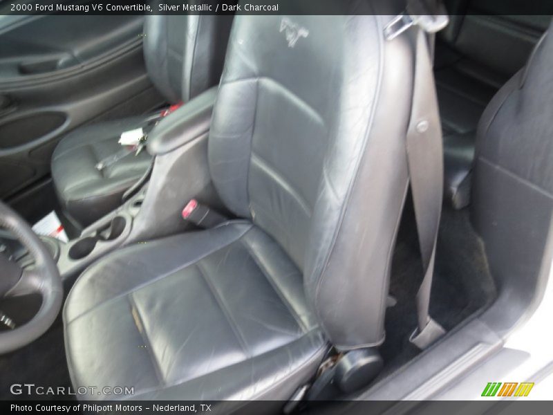 Silver Metallic / Dark Charcoal 2000 Ford Mustang V6 Convertible