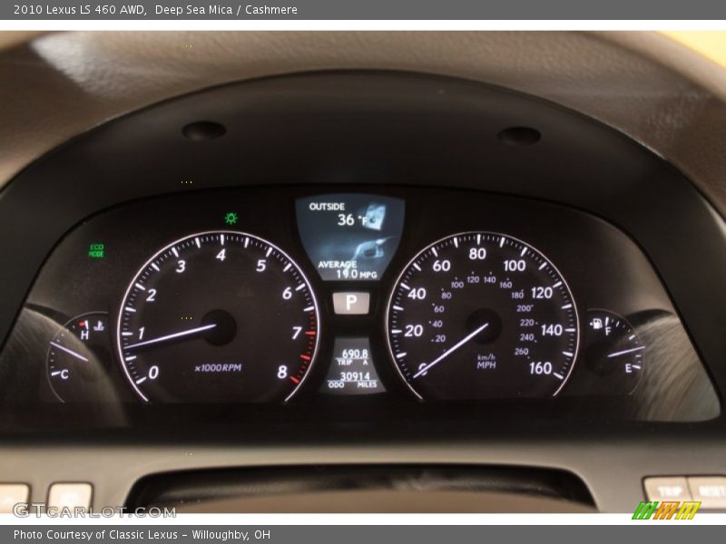 Deep Sea Mica / Cashmere 2010 Lexus LS 460 AWD