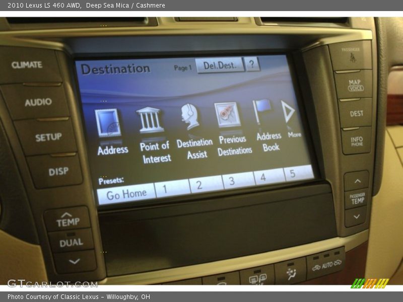 Deep Sea Mica / Cashmere 2010 Lexus LS 460 AWD