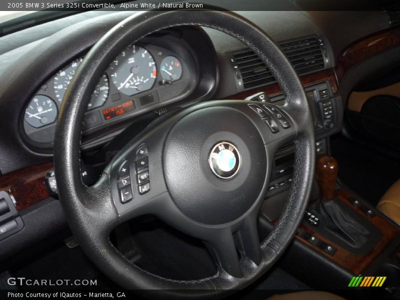 Alpine White / Natural Brown 2005 BMW 3 Series 325i Convertible