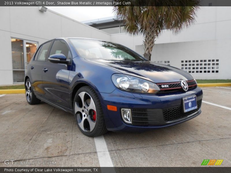 Shadow Blue Metallic / Interlagos Plaid Cloth 2013 Volkswagen GTI 4 Door