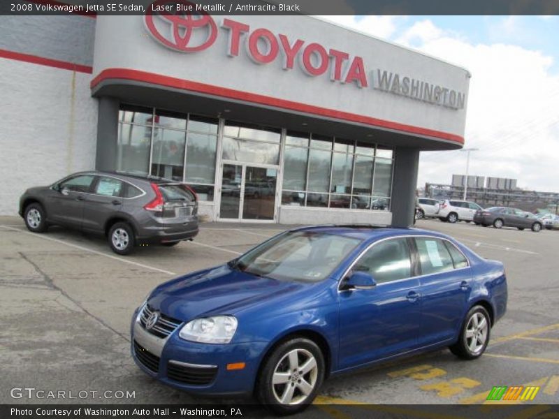 Laser Blue Metallic / Anthracite Black 2008 Volkswagen Jetta SE Sedan