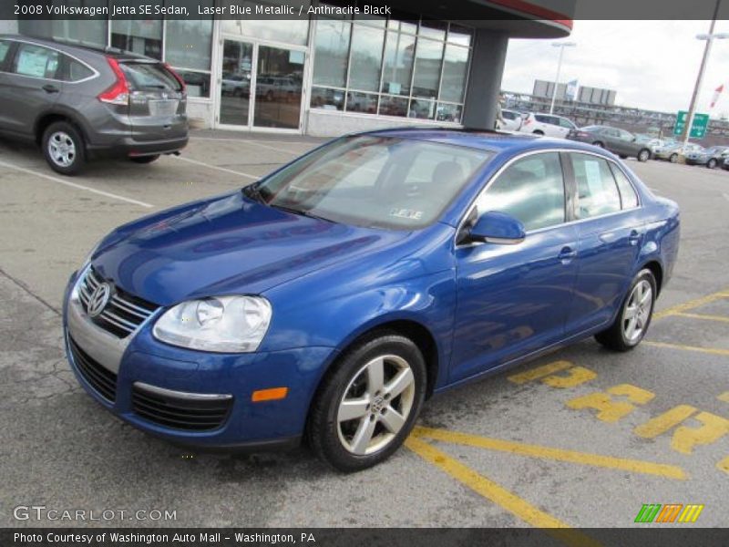 Laser Blue Metallic / Anthracite Black 2008 Volkswagen Jetta SE Sedan