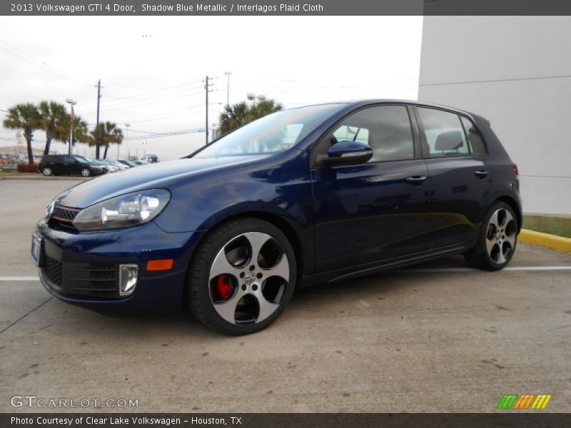 Shadow Blue Metallic / Interlagos Plaid Cloth 2013 Volkswagen GTI 4 Door