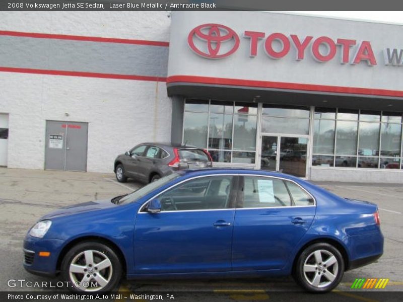 Laser Blue Metallic / Anthracite Black 2008 Volkswagen Jetta SE Sedan