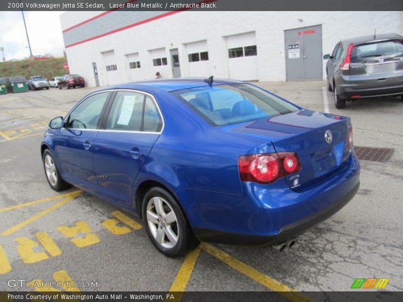 Laser Blue Metallic / Anthracite Black 2008 Volkswagen Jetta SE Sedan