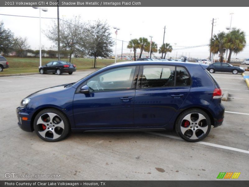 Shadow Blue Metallic / Interlagos Plaid Cloth 2013 Volkswagen GTI 4 Door