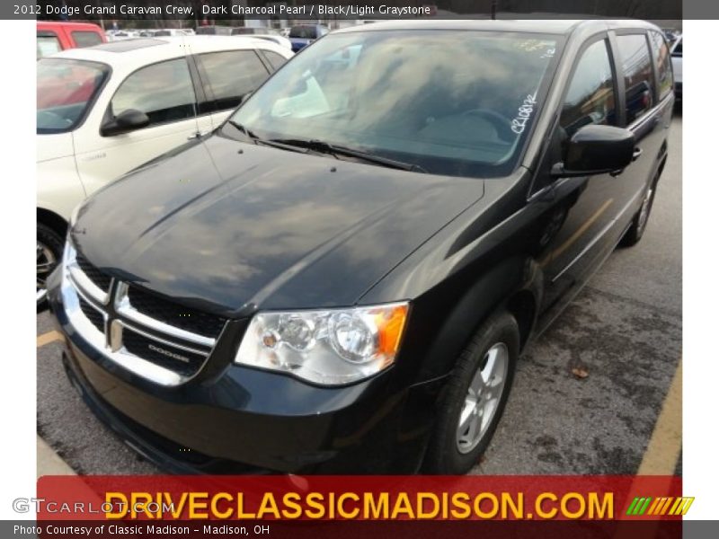Dark Charcoal Pearl / Black/Light Graystone 2012 Dodge Grand Caravan Crew