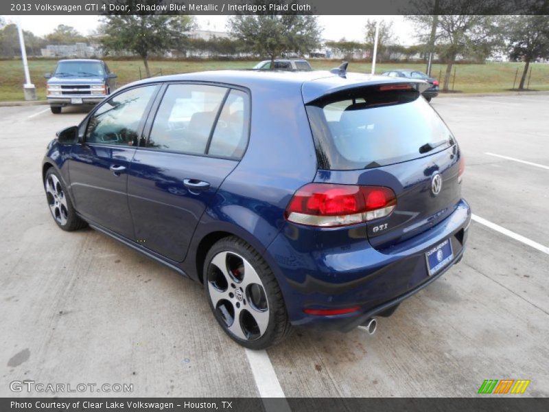 Shadow Blue Metallic / Interlagos Plaid Cloth 2013 Volkswagen GTI 4 Door