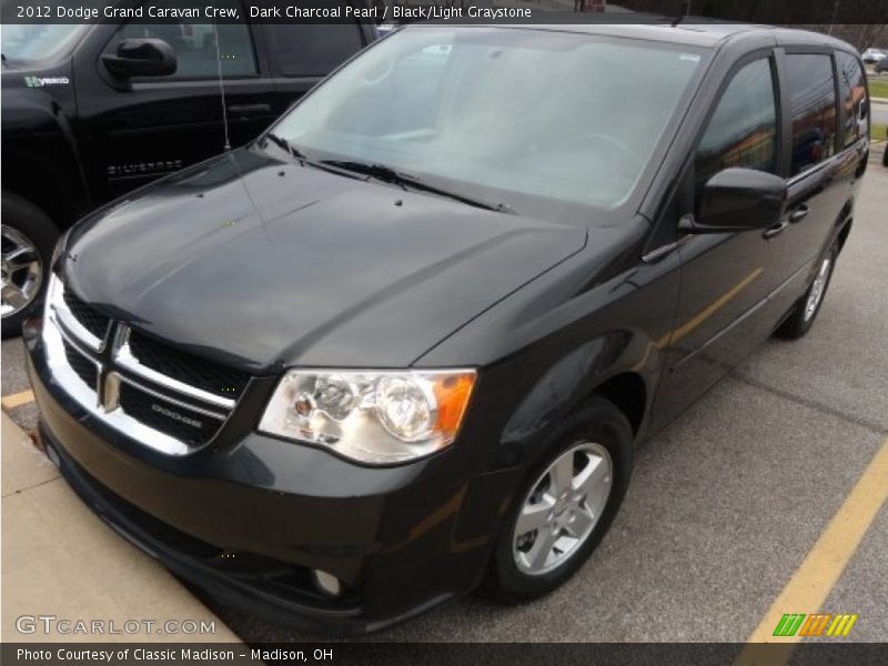 Dark Charcoal Pearl / Black/Light Graystone 2012 Dodge Grand Caravan Crew
