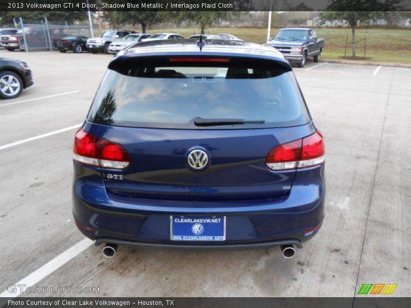 Shadow Blue Metallic / Interlagos Plaid Cloth 2013 Volkswagen GTI 4 Door