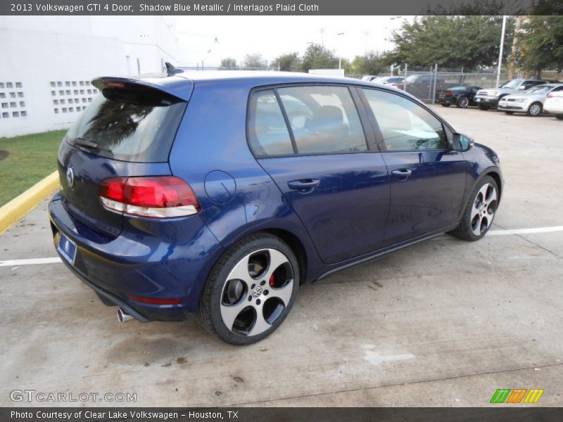 Shadow Blue Metallic / Interlagos Plaid Cloth 2013 Volkswagen GTI 4 Door