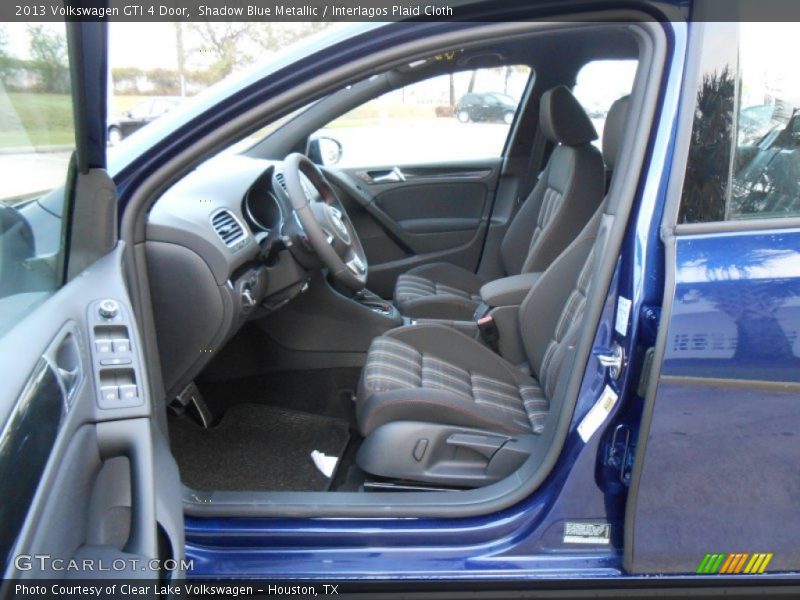 Shadow Blue Metallic / Interlagos Plaid Cloth 2013 Volkswagen GTI 4 Door