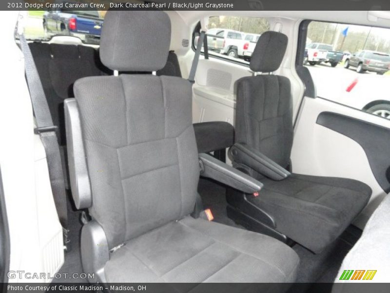 Dark Charcoal Pearl / Black/Light Graystone 2012 Dodge Grand Caravan Crew