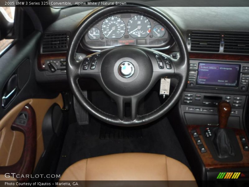 Alpine White / Natural Brown 2005 BMW 3 Series 325i Convertible