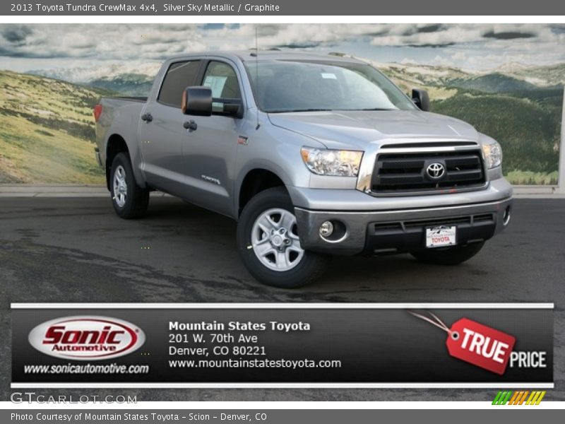 Silver Sky Metallic / Graphite 2013 Toyota Tundra CrewMax 4x4