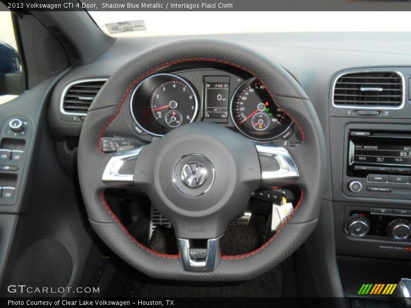 Shadow Blue Metallic / Interlagos Plaid Cloth 2013 Volkswagen GTI 4 Door