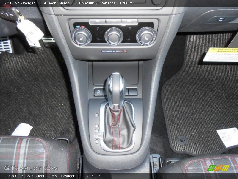 Shadow Blue Metallic / Interlagos Plaid Cloth 2013 Volkswagen GTI 4 Door