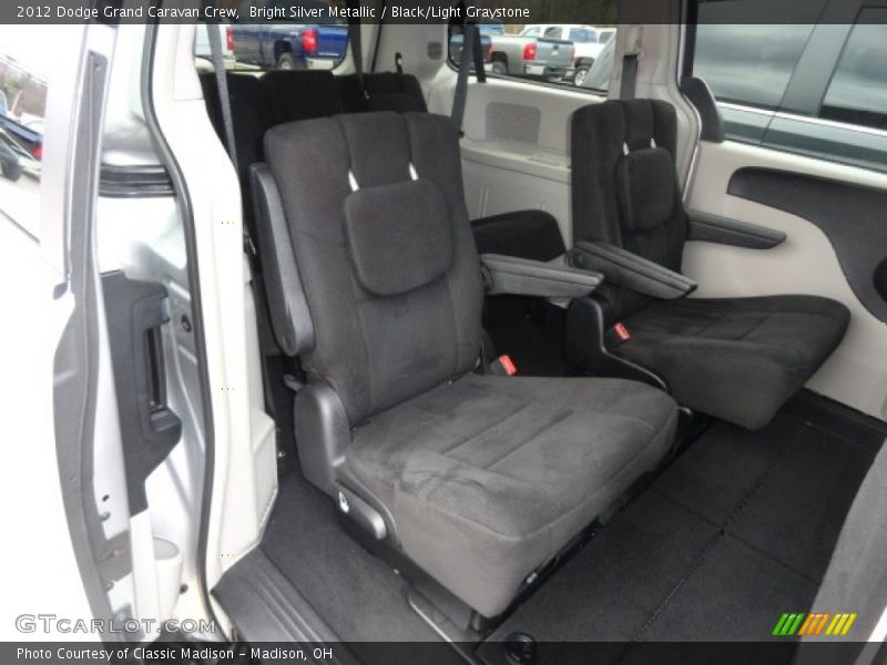 Bright Silver Metallic / Black/Light Graystone 2012 Dodge Grand Caravan Crew