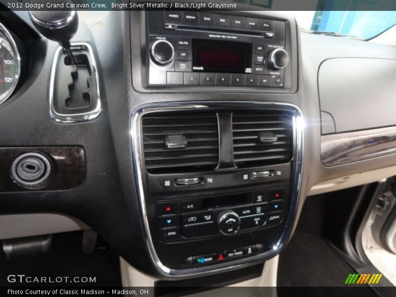Bright Silver Metallic / Black/Light Graystone 2012 Dodge Grand Caravan Crew