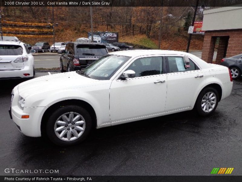 Cool Vanilla White / Dark Slate Gray 2008 Chrysler 300 LX