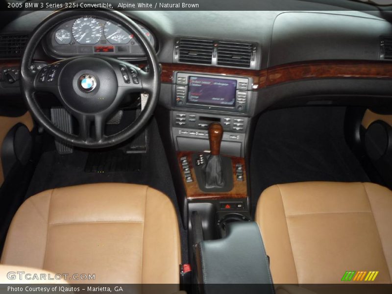 Alpine White / Natural Brown 2005 BMW 3 Series 325i Convertible