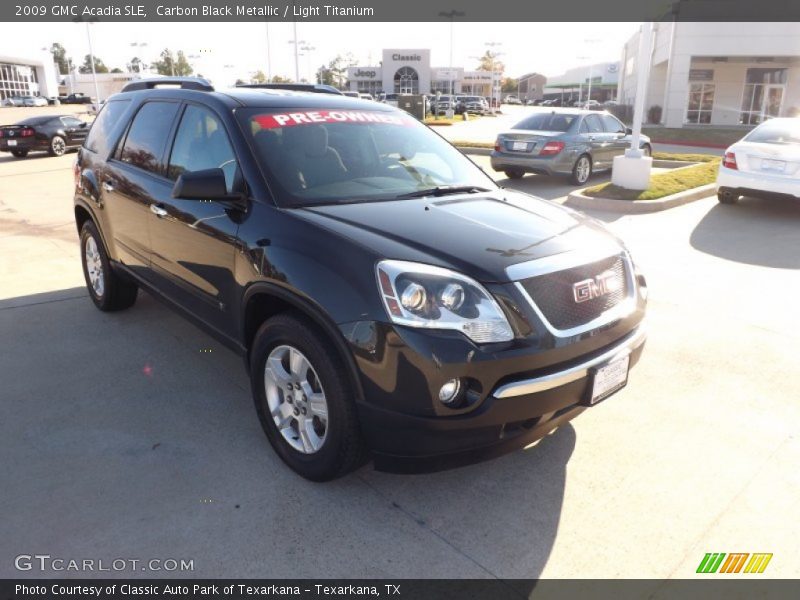 Carbon Black Metallic / Light Titanium 2009 GMC Acadia SLE